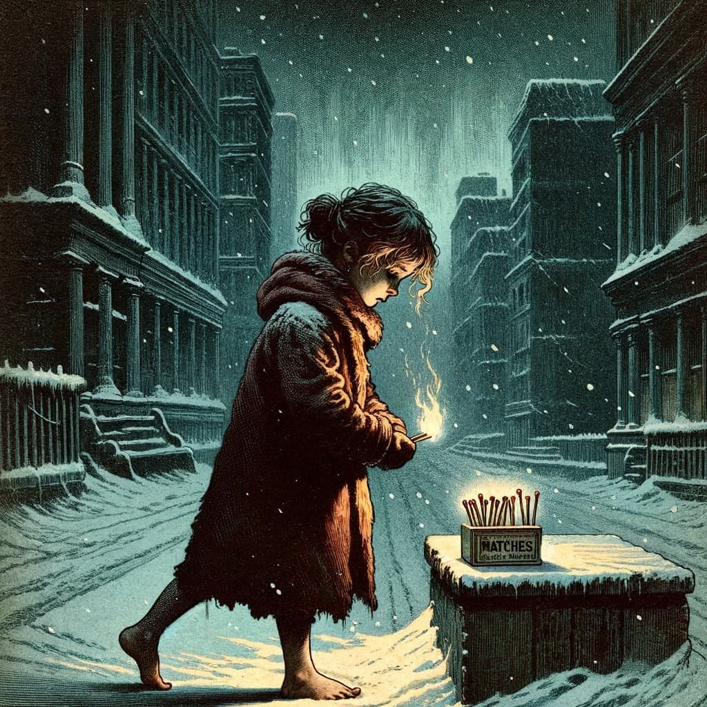 Hans Christian Andersen: La niña de los fósforos. Resumen y análisis 2 Hans Christian Andersen - La niña de los fósforos - Imagen 2